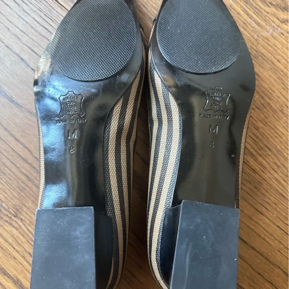 Classic Fendi heeled flats & barrette set - Picture 2 of 5